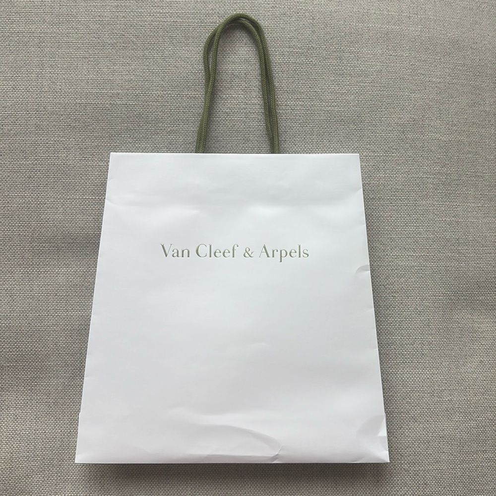 Van Cleef and Arpels shopping bag 12 inches